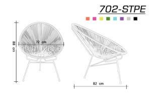 702-Stpe Plastic Comfortable Rattan Peacock Rocking Chair