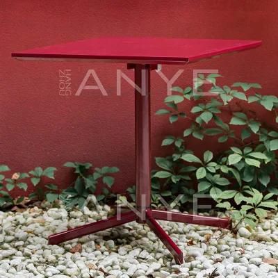 Modern Casual Furniture Steel Outdoor Patio Square Coffee Tablesmall Mini Bar Table