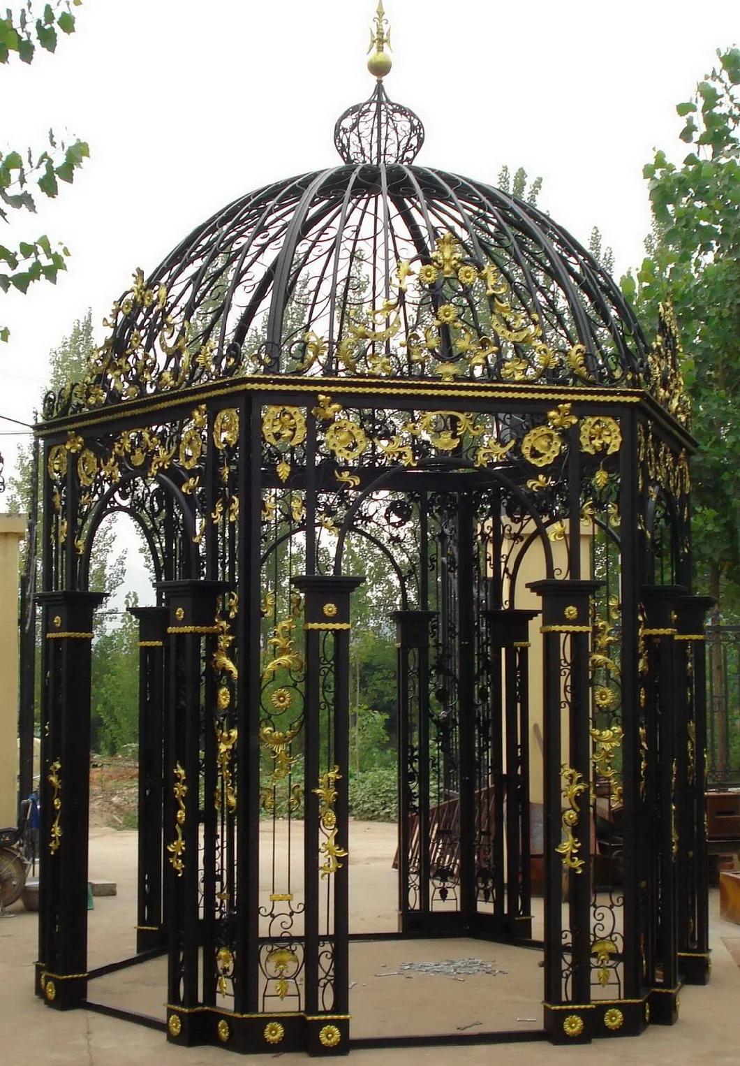 Forged Iron Garden Hexagon Pavalion Gazebo