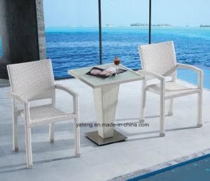 Stackable Outdoor Garden Furniture Chair &amp; Table Set Using Hotel and Balcony Palce (Yta098&Ytd144-2