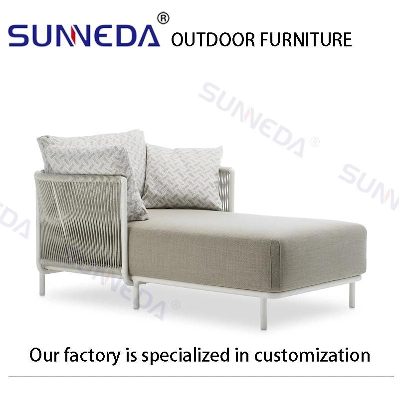 Modern Outdoor Comfortable Corner Chair and Sofa with Waterproof Cushion