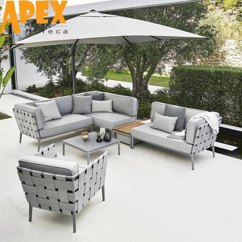 Modern Style Outdoor Garden Furniture Combination Set Corner Sofa Wholesale