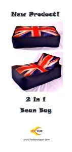 Large 2 in 1 Beanbag Pouf Puf Sitszack