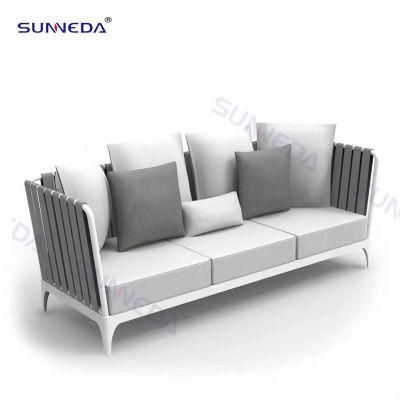 Durable Aluminum Outdoor Furniture Three Seater Leisure Garden Sofa Sets