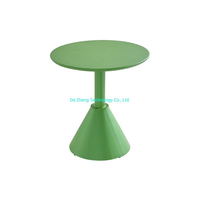 Loft Style Industrial Restaurant Table Furniture Metal Frame Wooden Top Dining Table Set for Cafe Bar Club