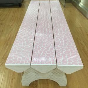 New Color Beautiful Pink Plastic Long Bench Indoor or Outdoor Style