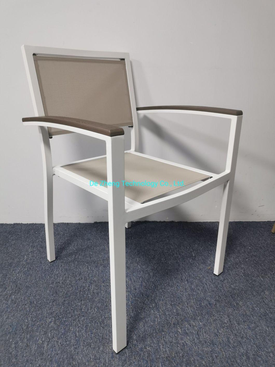 Coffee Shop Restaurant Aluminum Modern Furniture Outdoor Garden Cafe Chair for Restaurant