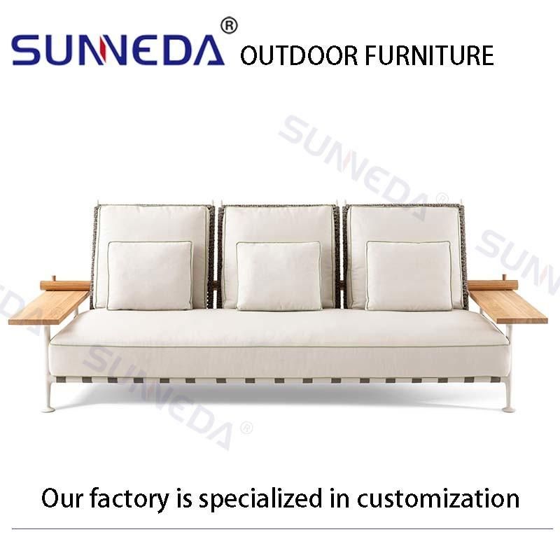 Wholesale Outdoor Garden Park Leisure Furniture Sofa Set Chair Aluminum Frame