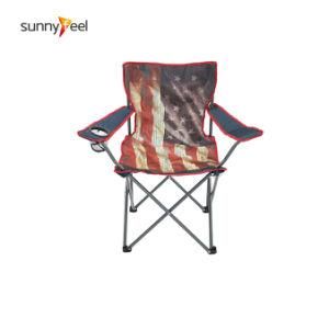 American Flag Folding Camping Chair, 51dx83wx82.5h Cm
