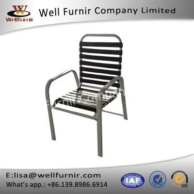 Well Furnir Rattan Strap Chair with Armest (Wf-17053)