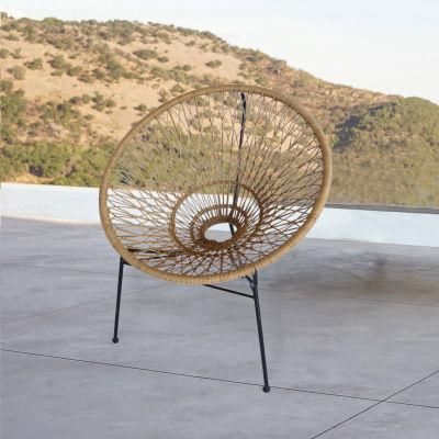 Modern Design Rattan Outdoor Bistro Sets Metal Wicker Garden Balcony Chair