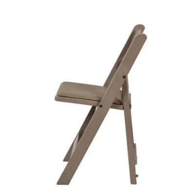Straight Leg Design Resin Folding Chair