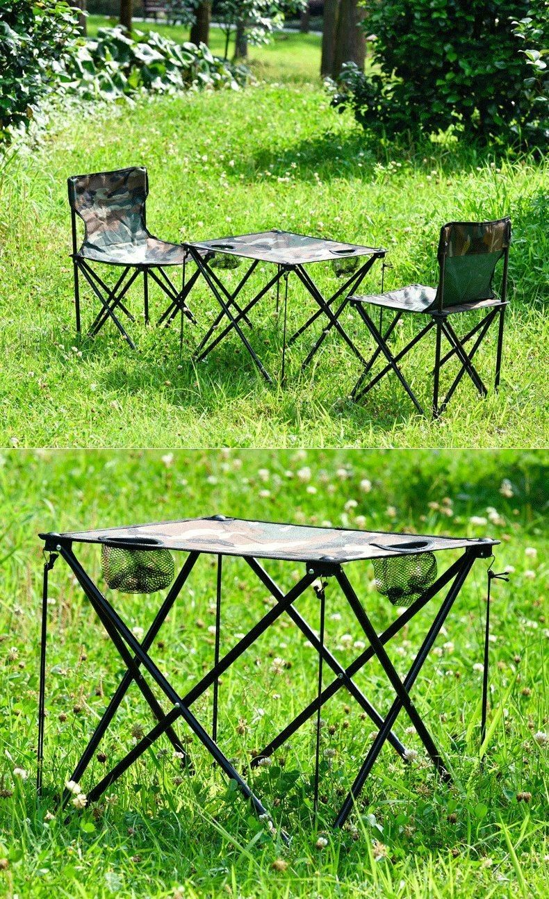Direct Factory Folding Camping Table Set with 5 Pieces