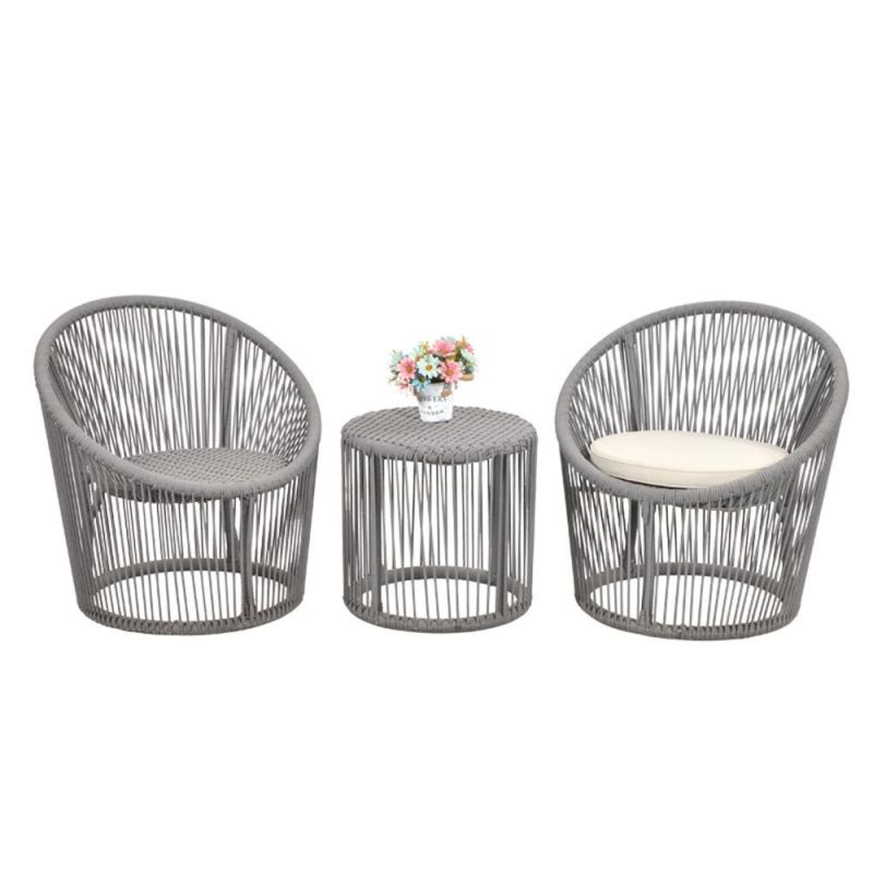 Modern Outdoor Leisure Terrace Wicker Oval Dining Chair Cheap Wholesale