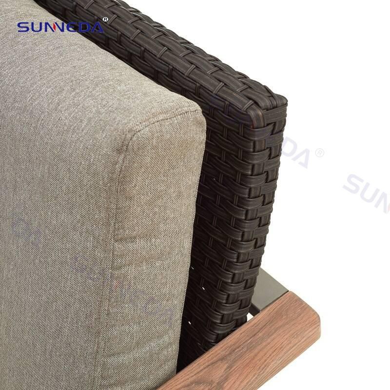 Aluminum Outdoor Hotel Apartment Armrest Sofa Double Sofa