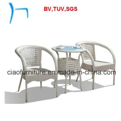 F- Modern Outoor Coffee Shop Rattan Dining Table (1823t +2833AC)