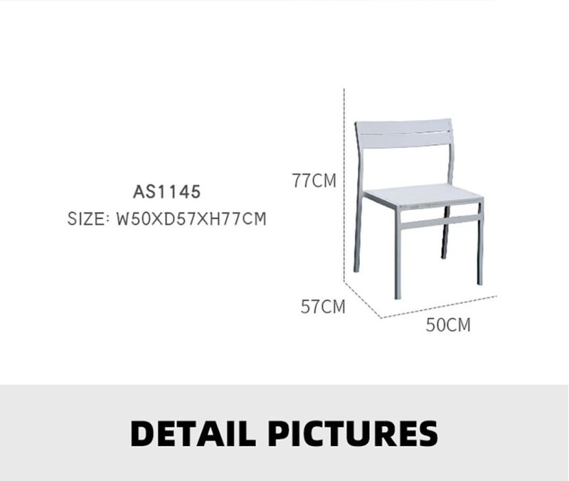 Factory Price Wholesale Outdoor Home Furniture Aluminum Dining Chair