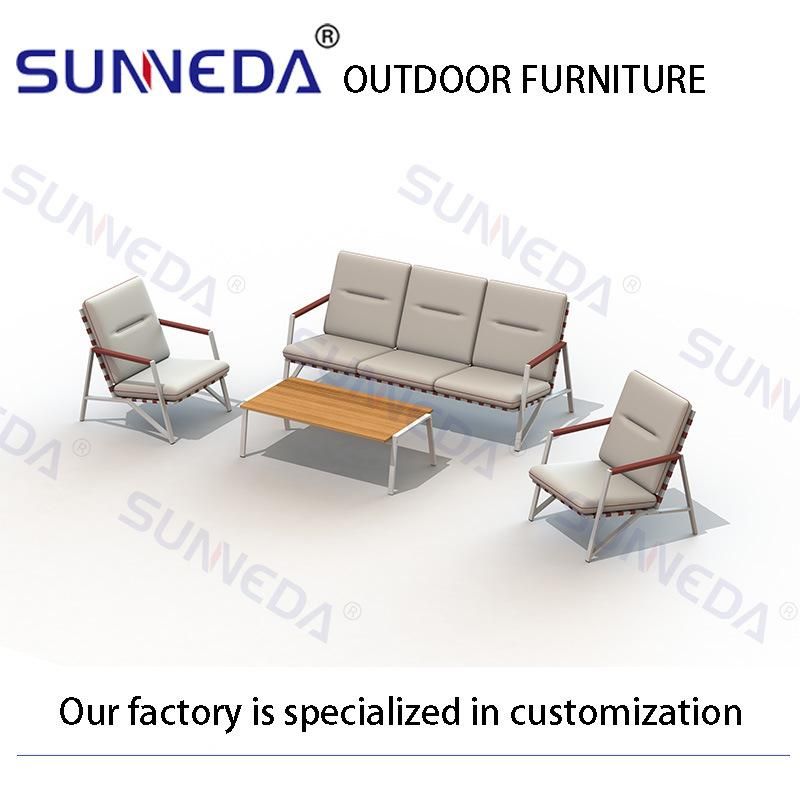 Garden Aluminum Furniture Outdoor 3 Seat Chair Set