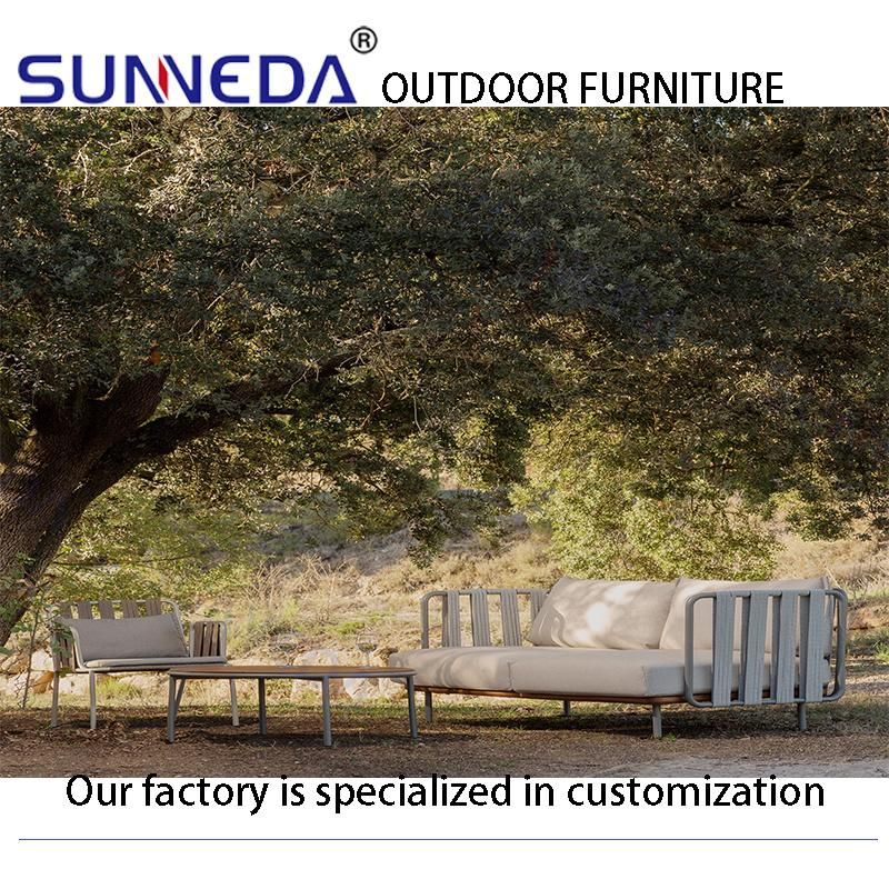 Aluminum Frame Round Tube Furniture Outdoor Chair Garden Sofa Furniture