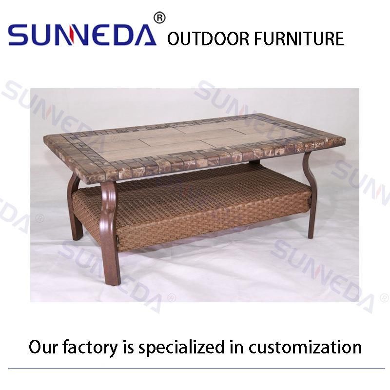 Best Selling Classic Outdoor Sofa Set Garden Furniture with Coffee Table