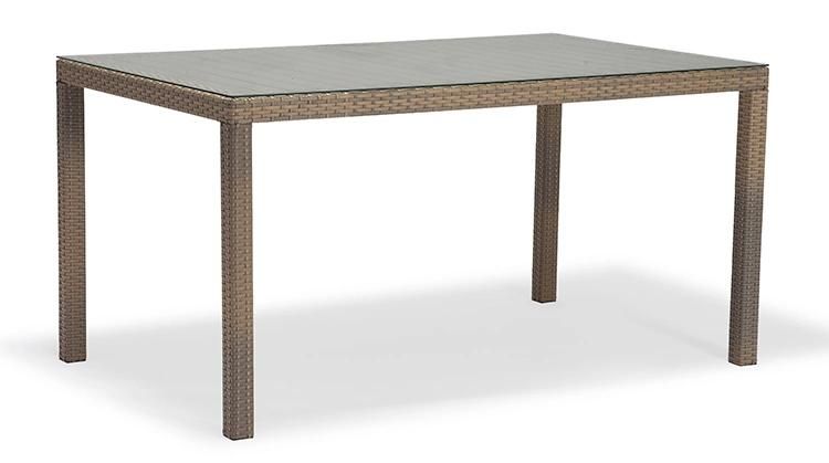 Factory Direct Sale Rattan Outdoor Dining Table Furniture Set