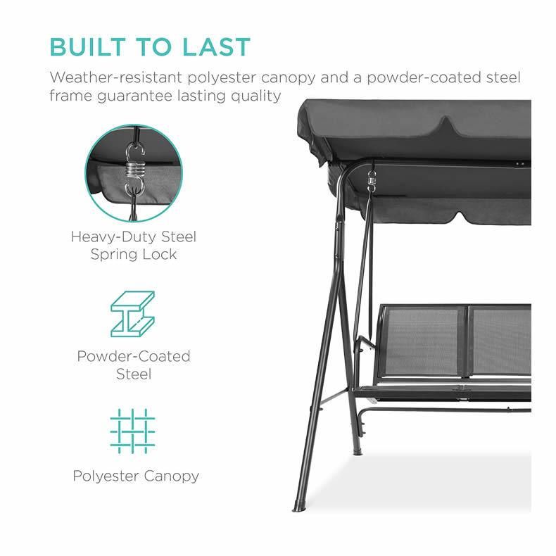 High Quality Patio Swing Chair Outdoor Garden Chair with Canopy