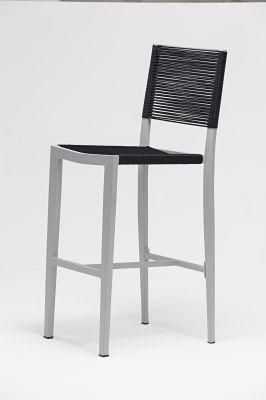 Guiren Garden Black Grey Rope Chair