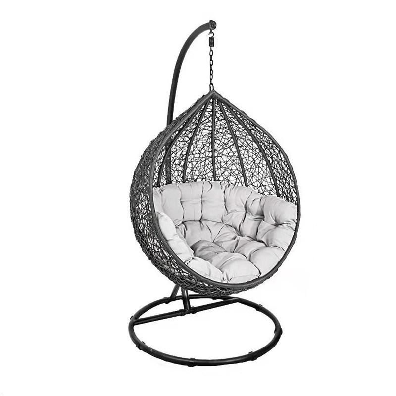 Wicker Double Swing Chair Armrest Rattan Chair Modern Indoor Chair