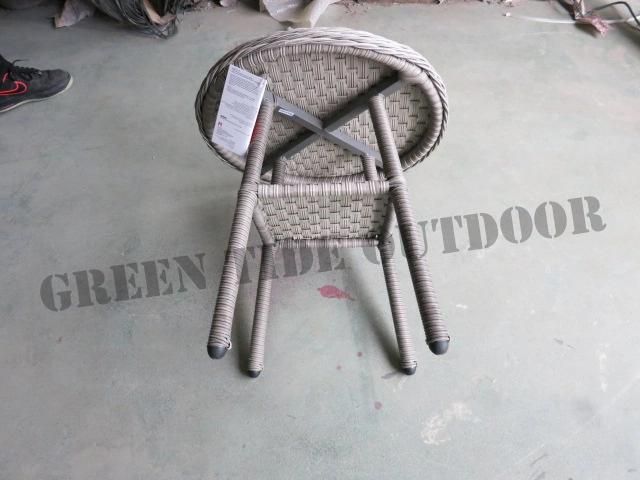 Outdoor Rattan Garden Furniture Bistro Sofa Set 4PCS with Ottoman