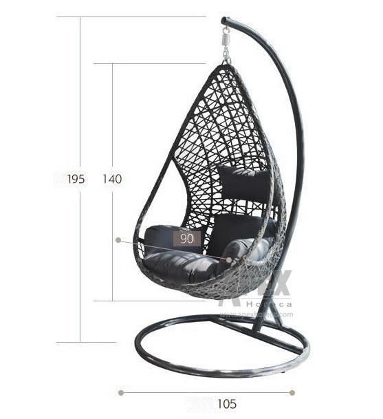 Patio Outdoor Wicker Hanging Chair Garden Furniture Rattan Furniture Swing