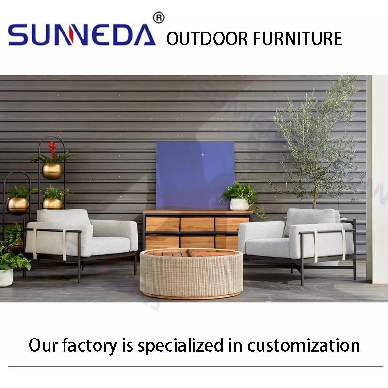 New Design Bistro Studio Patio Courtyard Lawn Outdoor Sofa Set