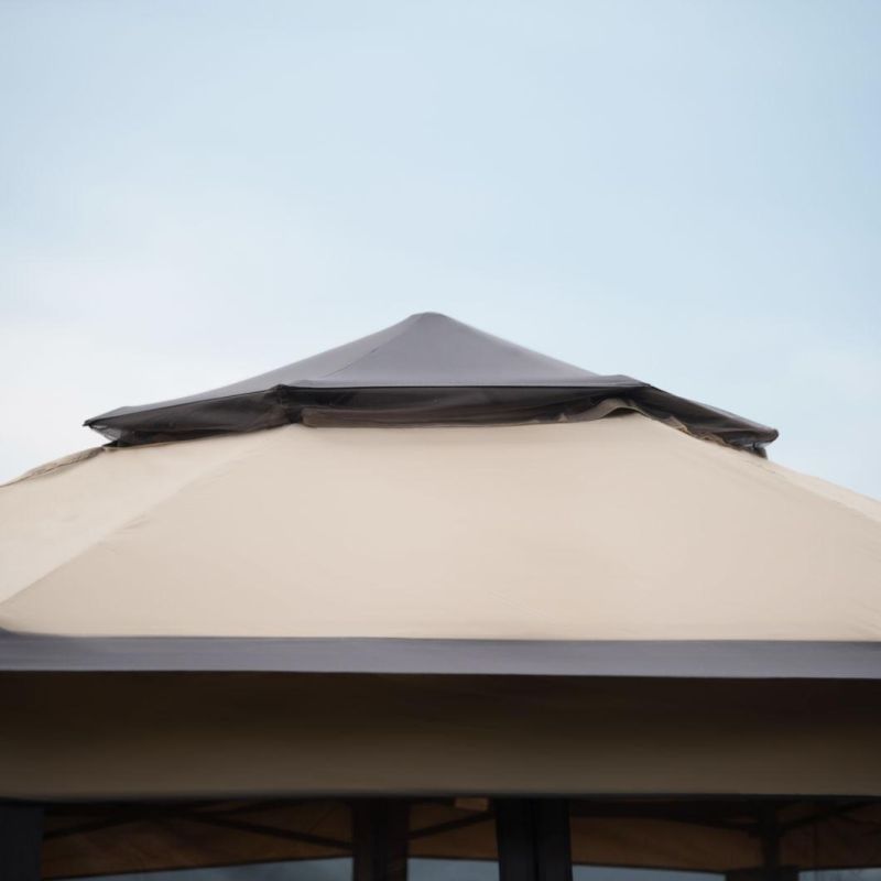 Iron Hexagon Outdoor Tent Patio Gazebo for Party Wedding