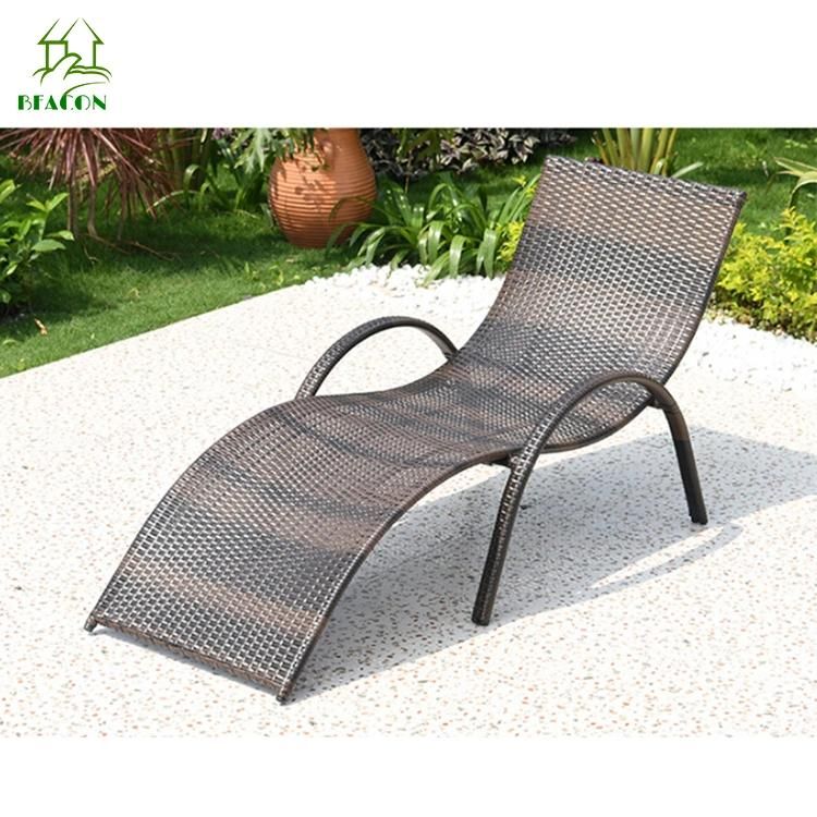 Outdoor Garden Patio Furniture Rattan Kd Sun Lounger
