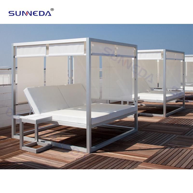 Leisure Comfortable Aluminum Frame Poolside Modern Patio Garden Sofa Bed Outdoor Daybed
