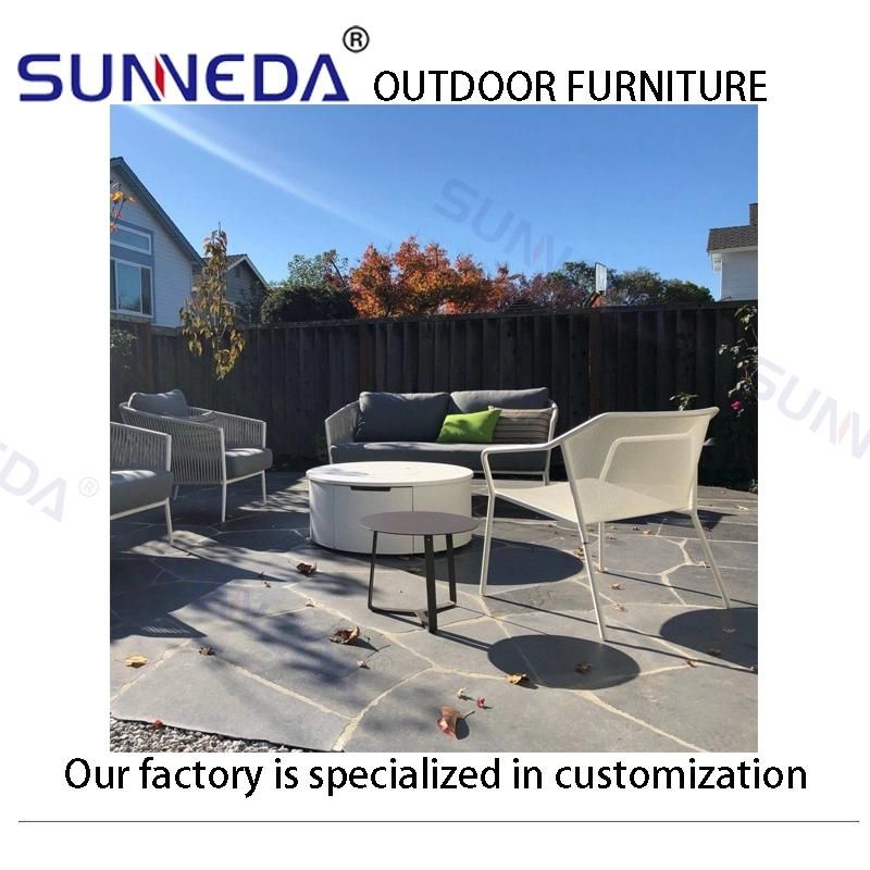 High Quality Modern Iron Frame Soft Chair with Waterproof Cushion