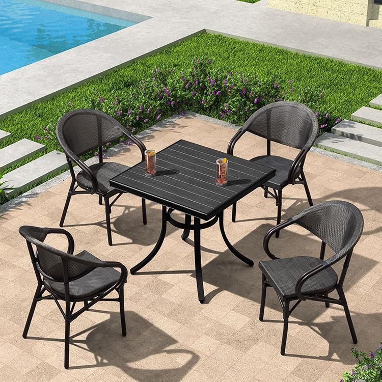 Wicker Chair Outdoor Garden Table and Chair Combination Balcony Three-Piece Set