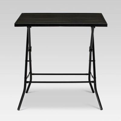 Outdoor Space Folding Lightweigh Black Patio Table