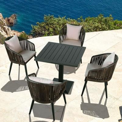 Hot Sale Garden Furniture Outdoor Furniture Aluminum Dining Table Garden Set