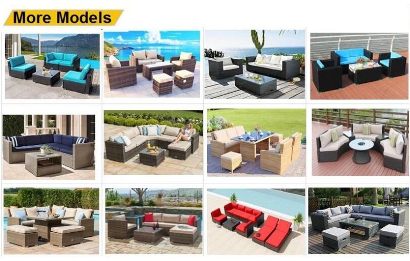 Rattan Outdoor Garden Wicker Hotel Patio Wholesale Lesisure Sofa Sets Furniture