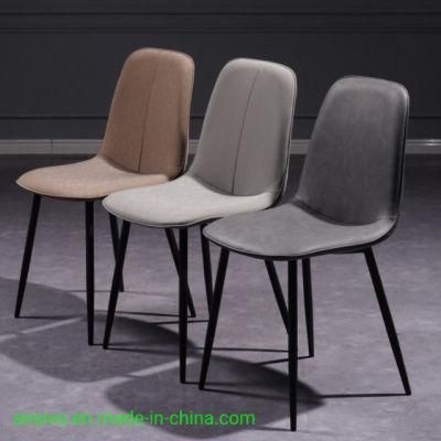 Scandinavian French Dining Chairs Colored Luxery Metal Luxury Modern Wood Fabric Dining Chair