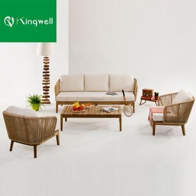 Popular Patio Outdoor Backyard Furniture Garden Sets Rope Woven Set Sofa for Home Garden