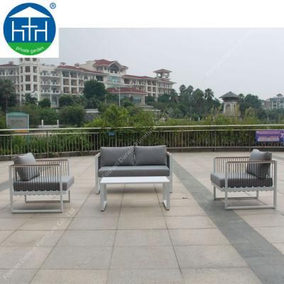 Fashion Outdoor Waterproof Aluminum Double and Single Sofa Set with Coffee Table (DW-SF1924)