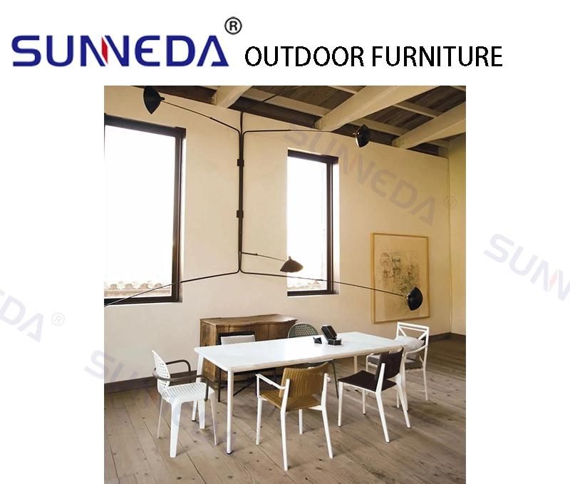 Modern Style Luxury Popular Aluminum Dining Table Set