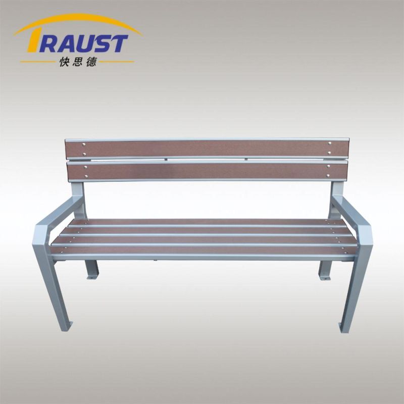 High Quality Wood Plastic Seating Bench, Cast Iron Garden Chair