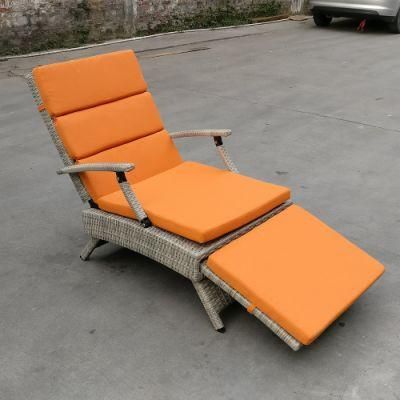 OEM New Rocking Chair Sunbeds Sunbed Outdoor Chaise Lounge Wholesale Market Rattan Furniture
