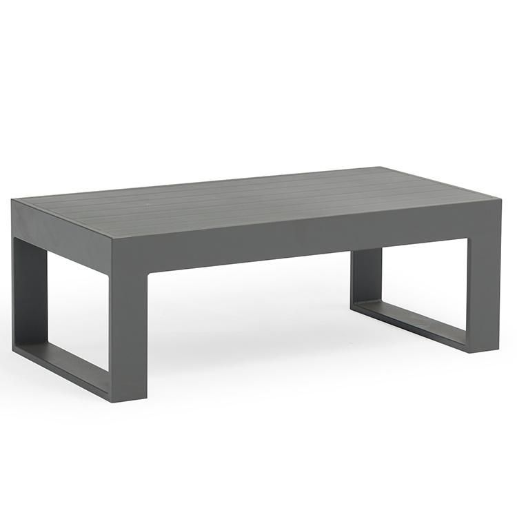 Modern Large Outdoor Sofa Set with Aluminum Frame and Waterproof Fabric for Garden Use