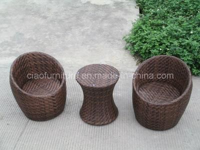 Delicate Fish Bone Weaving Rattan Coffee Set