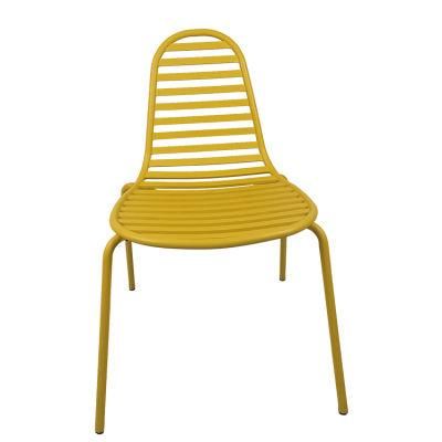 Modern Stylish Peanut Shape Outdoor Aluminum Leisure Garden Cafe Restaurant Bar Chair