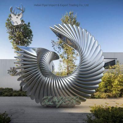 Large Garden Polished Stainless Steel Decoration Art Sculpture Metal Decor