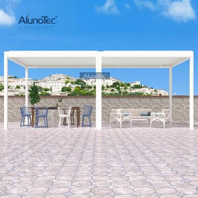 Wholesale Motorized Opening Closing Ideas Rain Proof Patio Garden Canopy Carport Gazebo Pergolas Aluminium Lourvre Roof Pergola